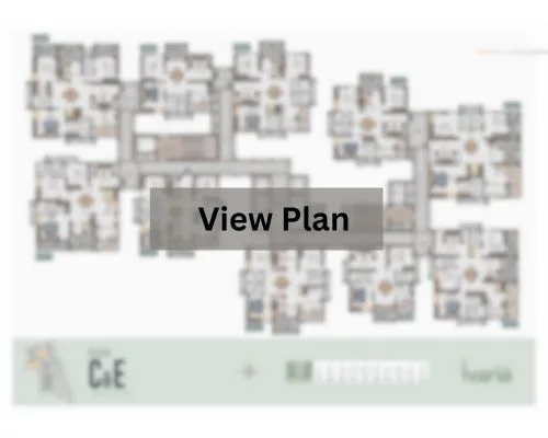 Floor plan layout for Lodha Mirabelle apartments